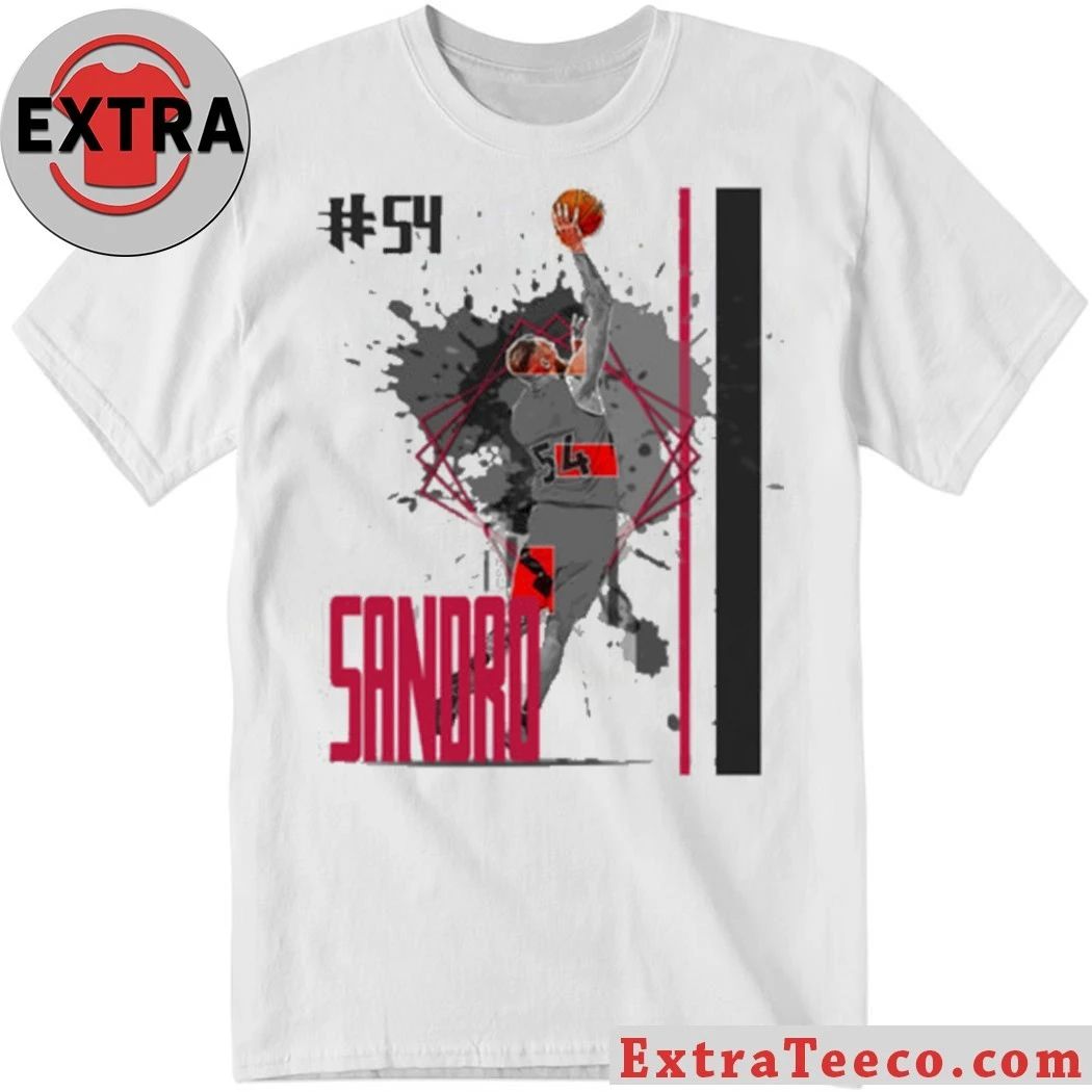 Number 54 Sandro Mamukelashvili basketball Player Raptors T-Shirt