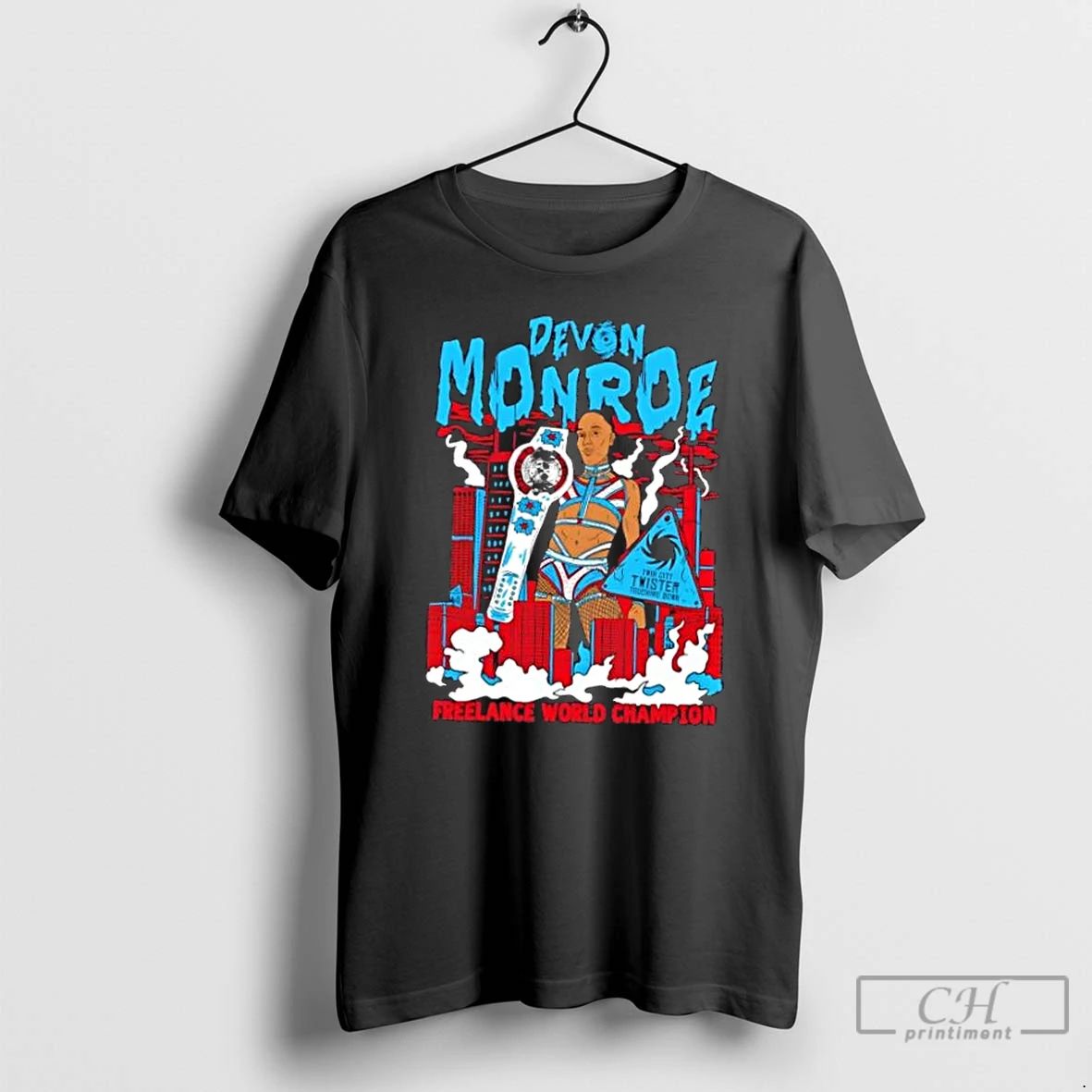 Premium Devon Monroe Freelance World Champ T Shirts