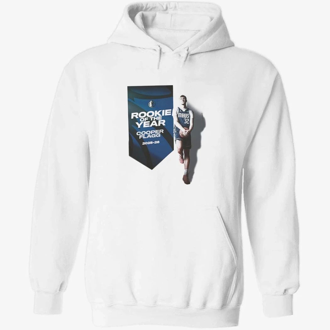 Cooper Flagg Rookie Of The Year NBA 2026 Dallas Mavericks Shirt