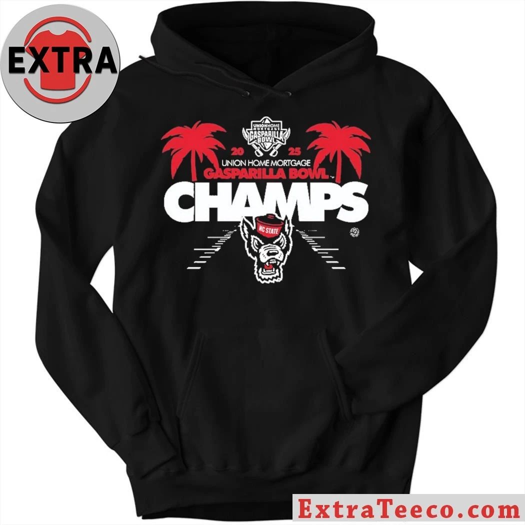 Original NC State Wolfpack 2025 NCAA Football Union Home Mortgage Gasparilla Bowl Champions Shirt
