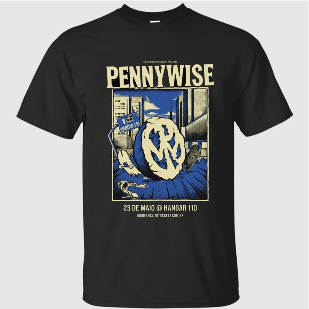 Pennywise 2026 Punk Rock Concert Merch At Hangar 110 Sao Paulo Show On May 23 2026 Shirt