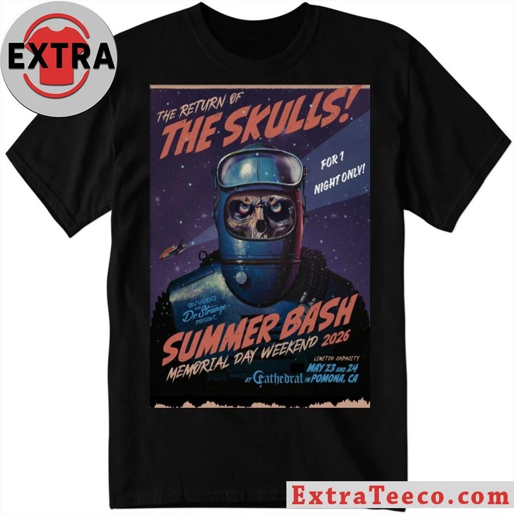 Poster The Skulls At The Cathedral Pomona In Pomona, CA On May 23-24, 2026 Shirt