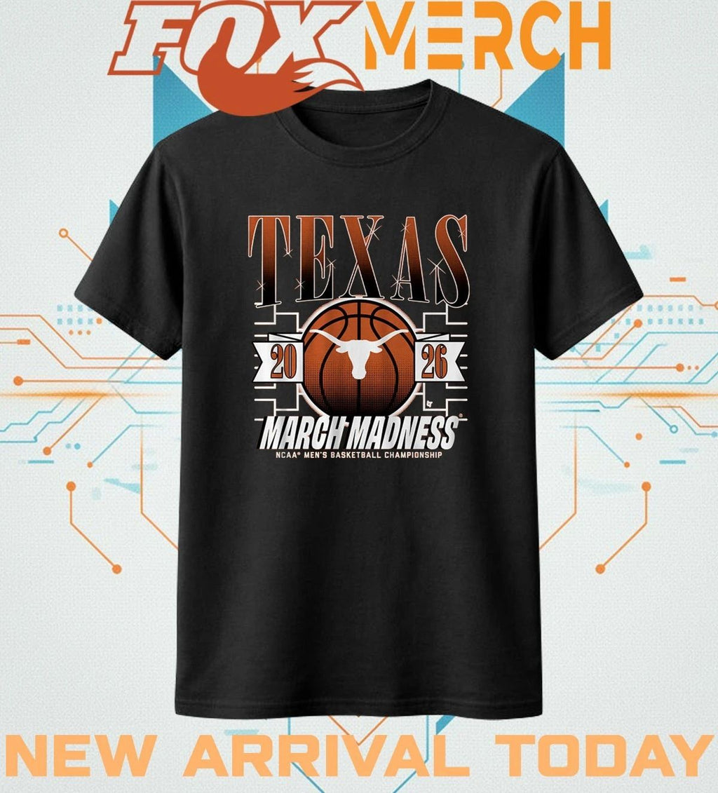 Texas Longhorns Men’s Basketball 2026 March Madness t-shirt