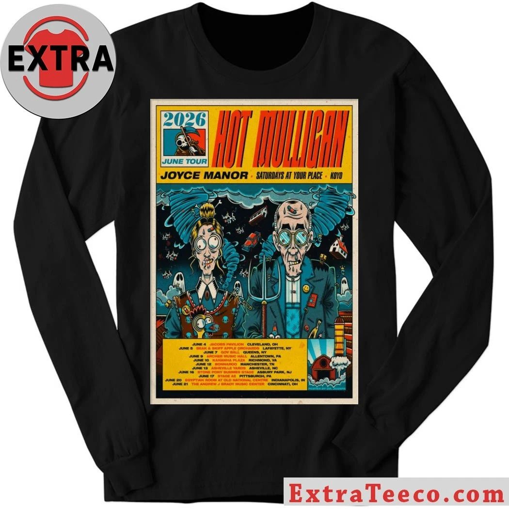 Mulligan Alternative Rock Tour 2026 Poster Shirt