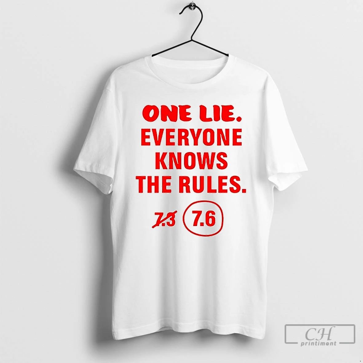 Premium One Lie Everyone Knows The Rules 7 6 Ceramic Ceramic And Classic Dad Cap