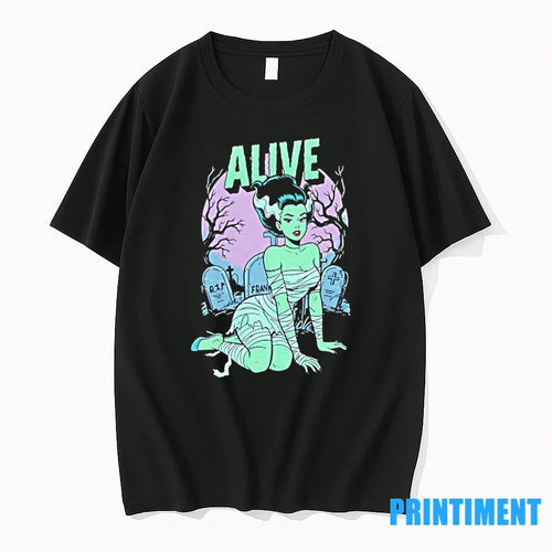 Alive Bride Of Frankenstein Halloween Tshirts Sweater