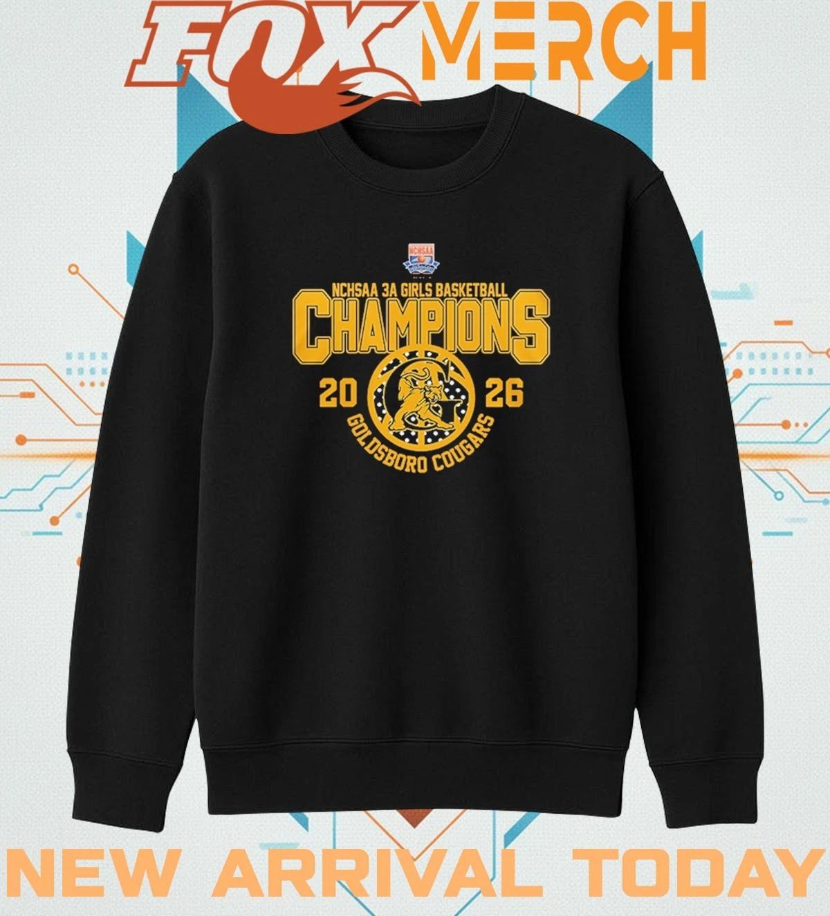Goldsboro Cougars 2026 3A Girls Basketball Champions t-shirt