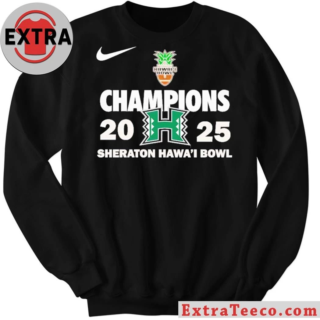 Original Celebrating the victory of the Hawaii Rainbow Warriors at the Sheraton Hawaii Bowl in 2025 Shirt