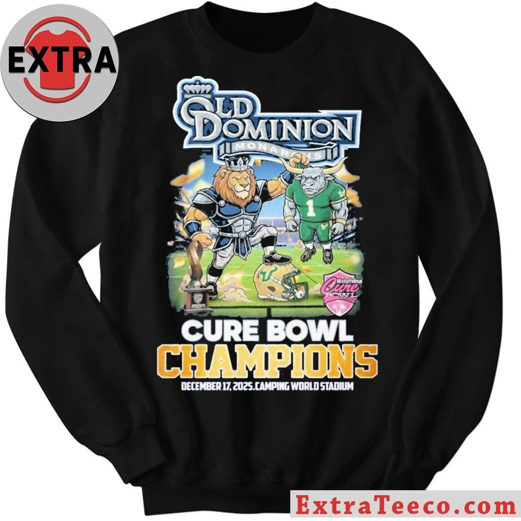 Celebrating the Old Dominion Monarchs’ Cure Bowl victory, December 17, 2025, Camping World Stadium T-Shirt