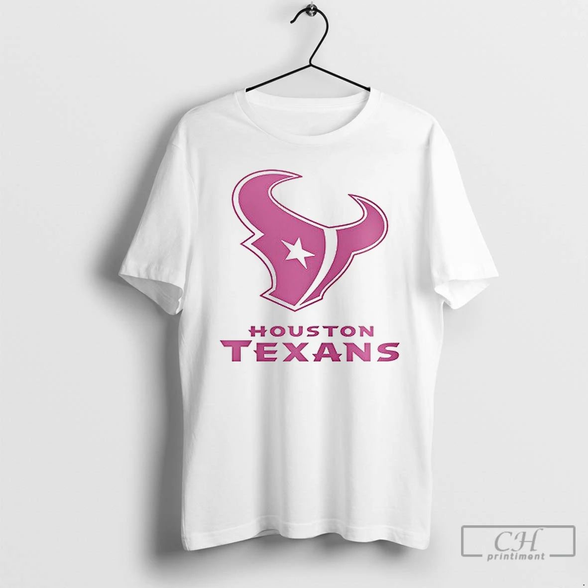 Premium Houston Texans Breast Cancer Awareness Logo T Shirts