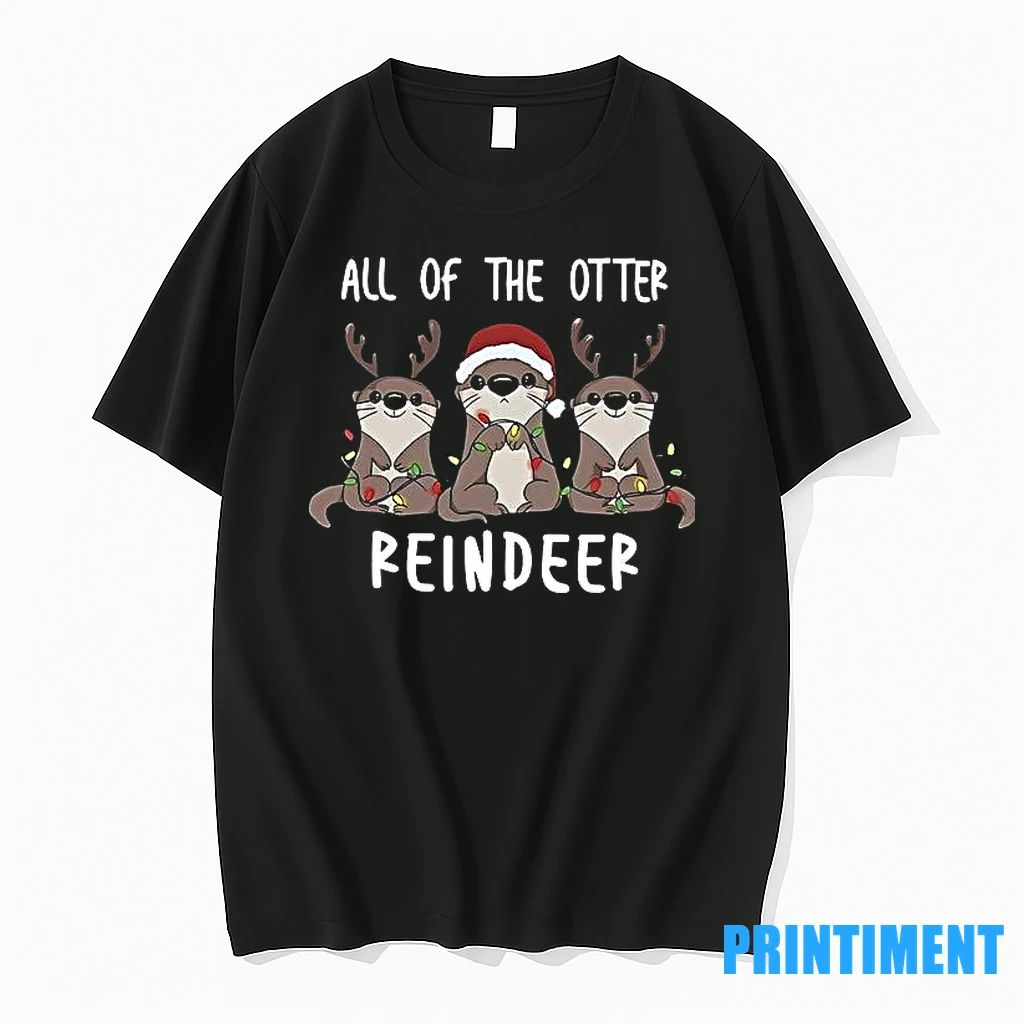 All Of The Otter Reindeer Funny Christmas Animal Tshirts Sweater
