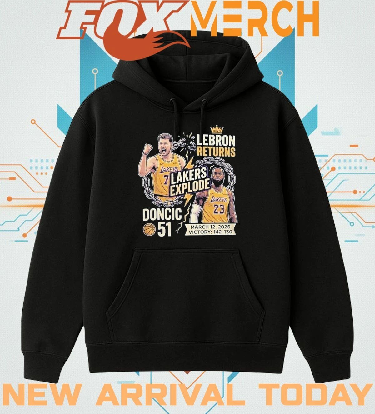 Luka Doncic drops 51 as Lakers explode in LeBron’s return t-shirt