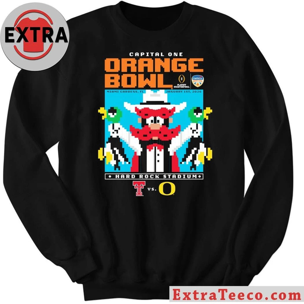 Original Capital One Orange Bowl Texas Tech vs Oregon January 1, 2026 Hard Rock Stadium in Miami Gardens, Florida Shirt