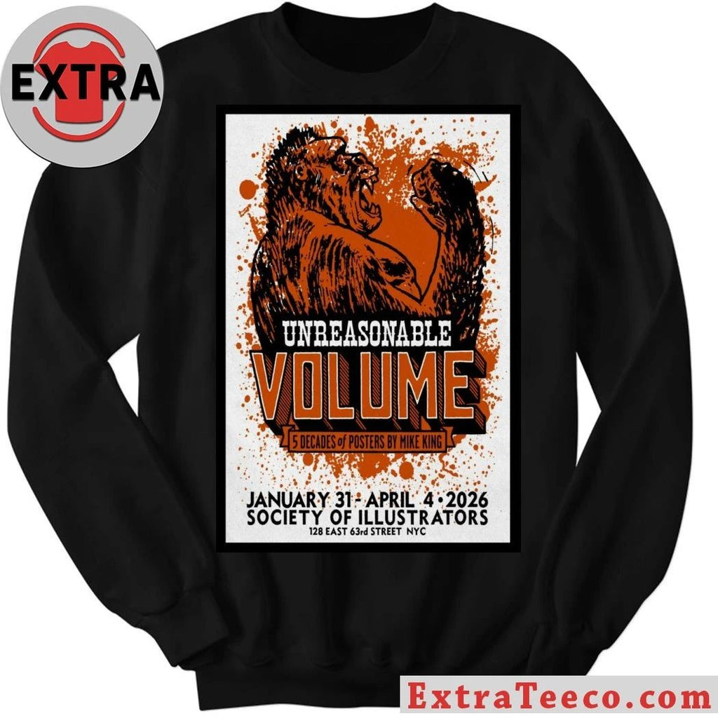 Original Five Decades of Posters by Mike King Society of Illustrators T-Shirt