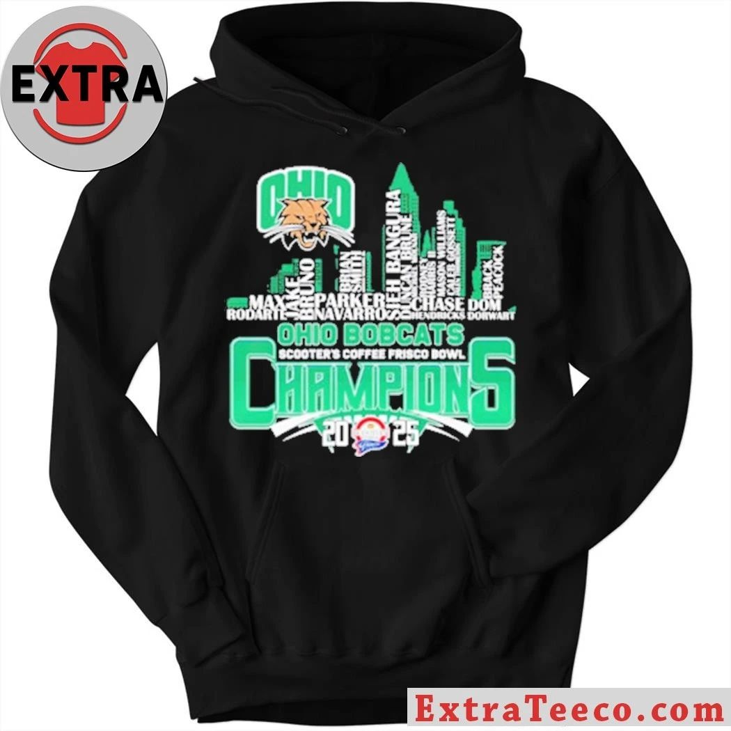 Celebrating the Ohio Bobcats’ victory at the 2025 Scooter’s Coffee Frisco Bowl Shirt