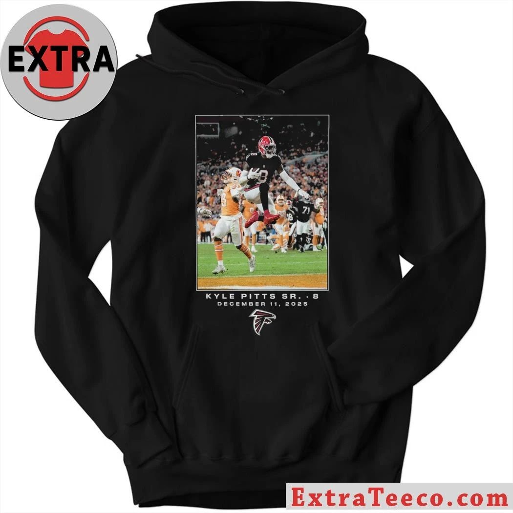 Kyle Pitts Sr., tight end for the Atlanta Falcons, celebrates one of Pitts’ three touchdown catches in the Week 15 game on December 11, 2025, a 29-28 victory Shirt