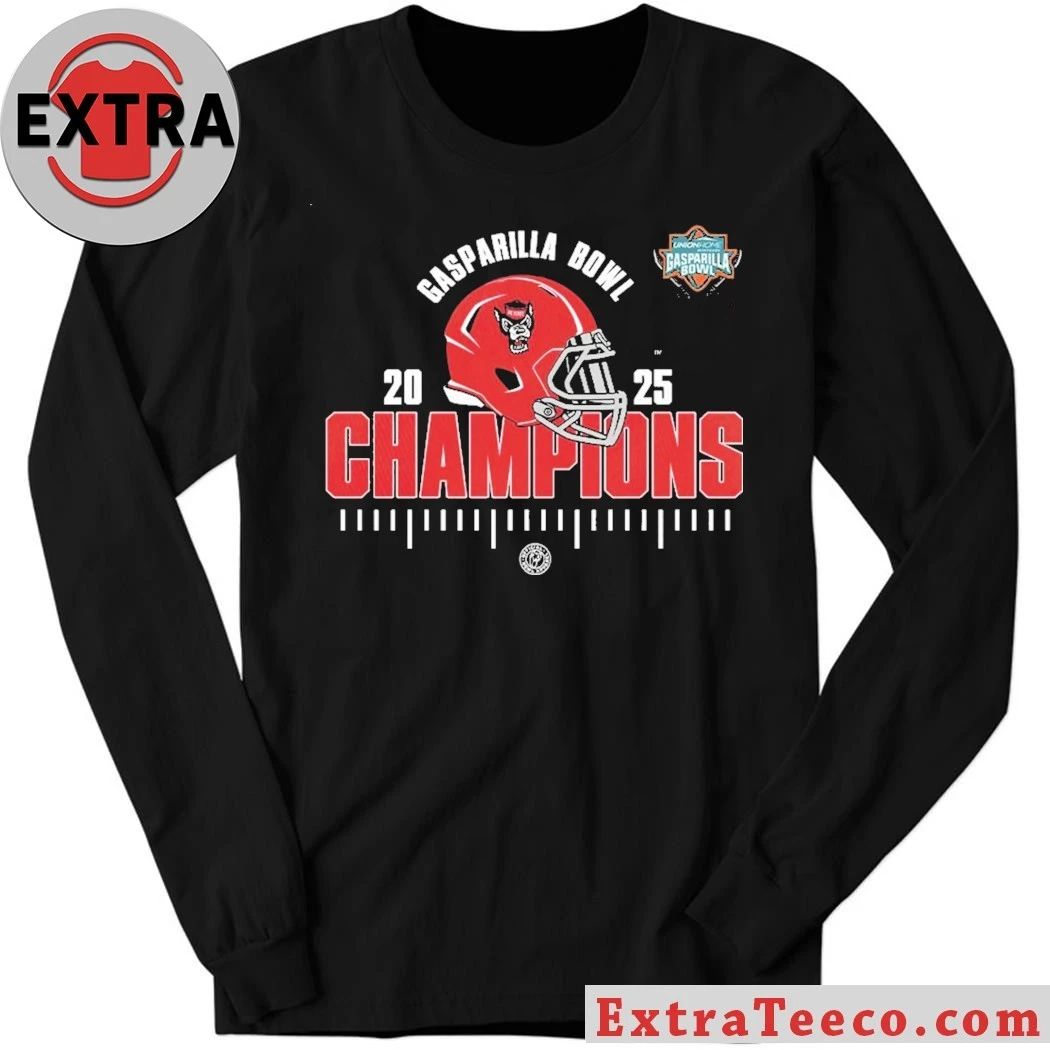 NC State Wolfpack 2025 Union Home Mortgage Gasparilla Bowl Champions NCAA Football Shirt
