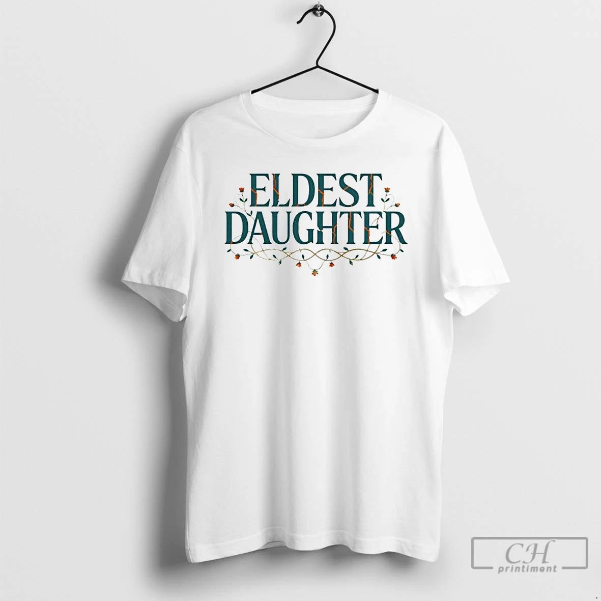 Premium Eldest Daughter Flower Ornaments T Shirts