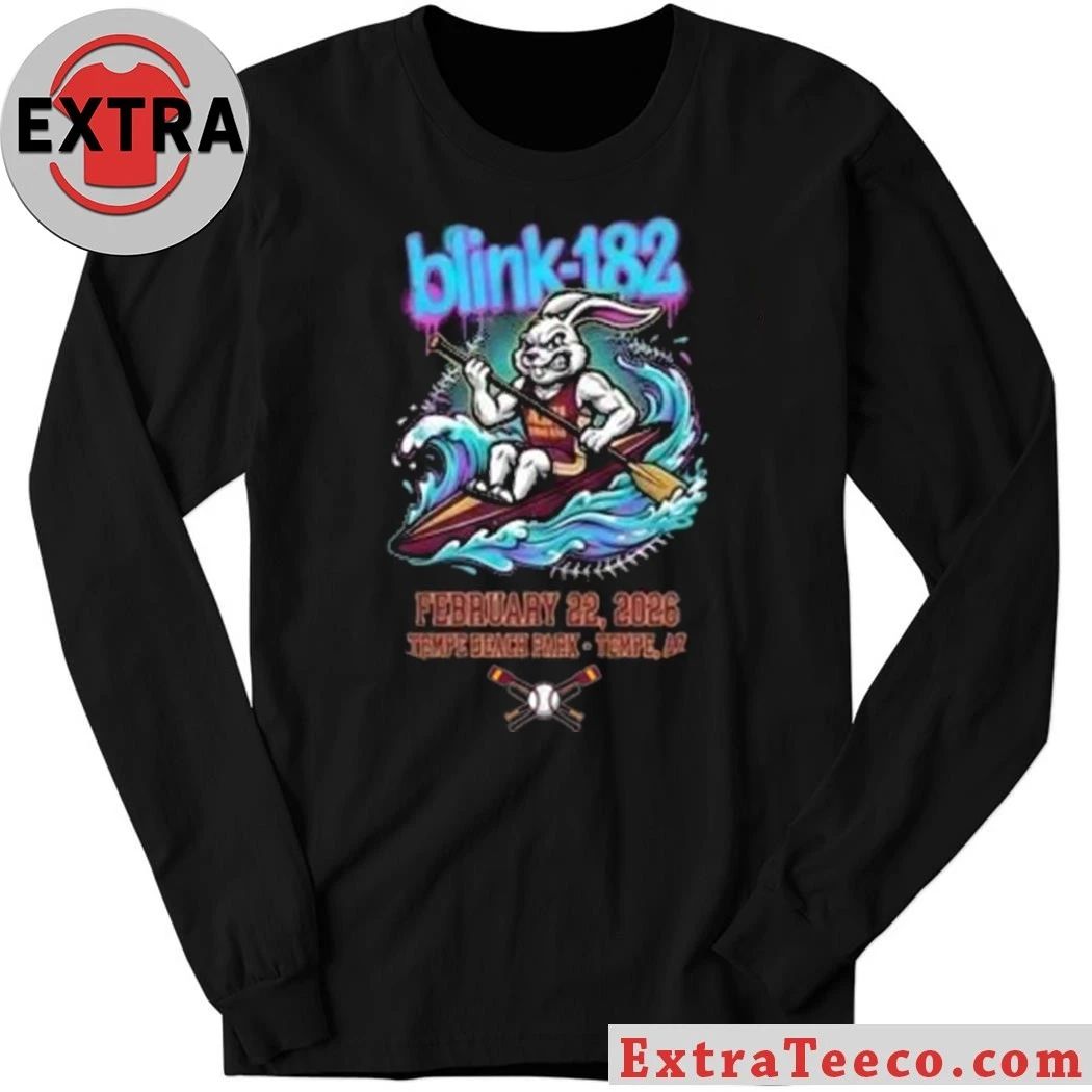 Blink-182 February 22 2026 Innings Festival Arizona Tempe Beach Park Tempe Arizona Collab ASU Rowing Club Shirt