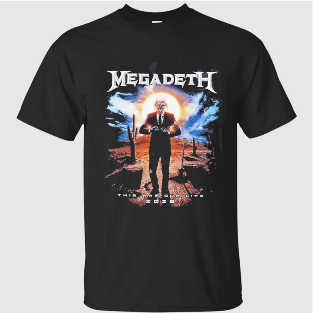 Megadeth This Was Our Life 2026 Latin America Tour Merch Official Gentle Vic Rattlehead With Shirt