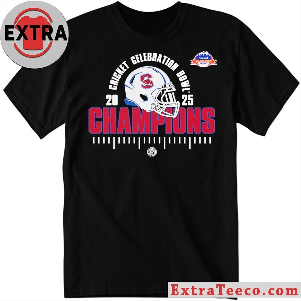 Original South Carolina State Bulldogs Cricket Celebration Bowl Champions NCAA Football 2025 Helmet And Logo Shirt