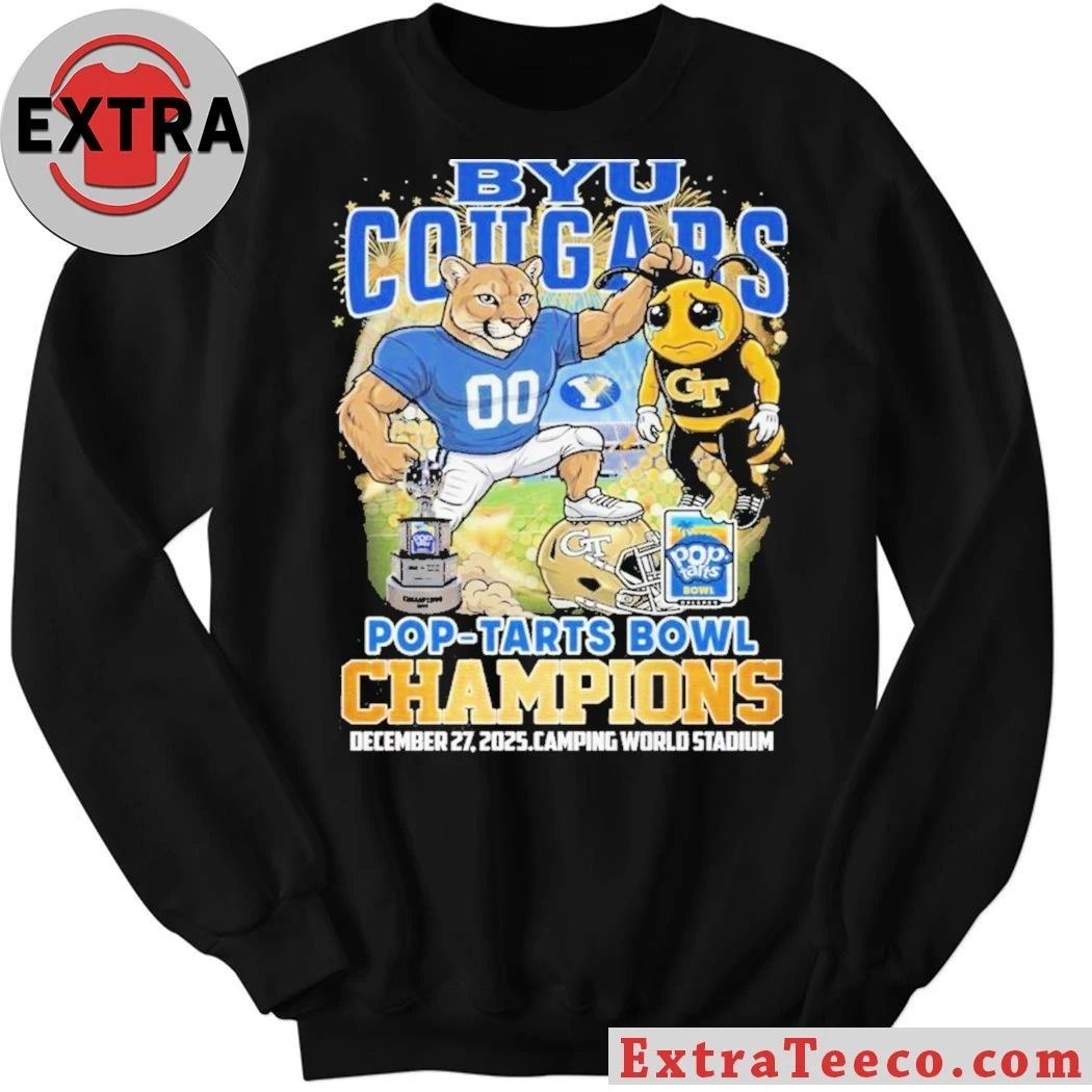 Original Celebrating the BYU Cougars’ victory in the Pop-Tarts Bowl on December 27, 2025 Shirt