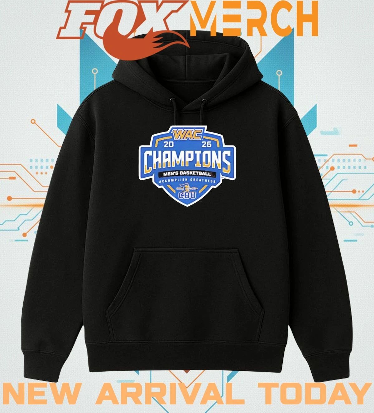 CBU Basketball WAC Champions 2026 t-shirt
