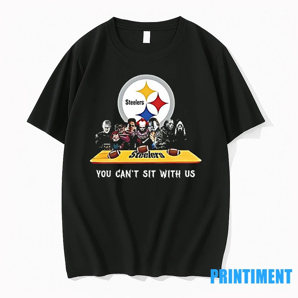 You Cant Sit With Us Steelers Football Horror Movies Halloween Tshirts Sweater