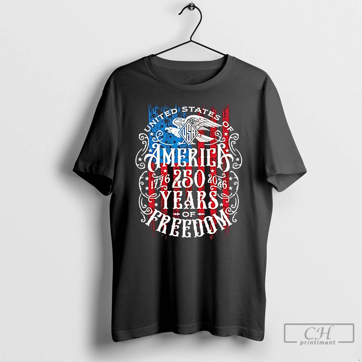 Premium United States Of America 250 Years Of Freedom 1776 2026 T Shirts