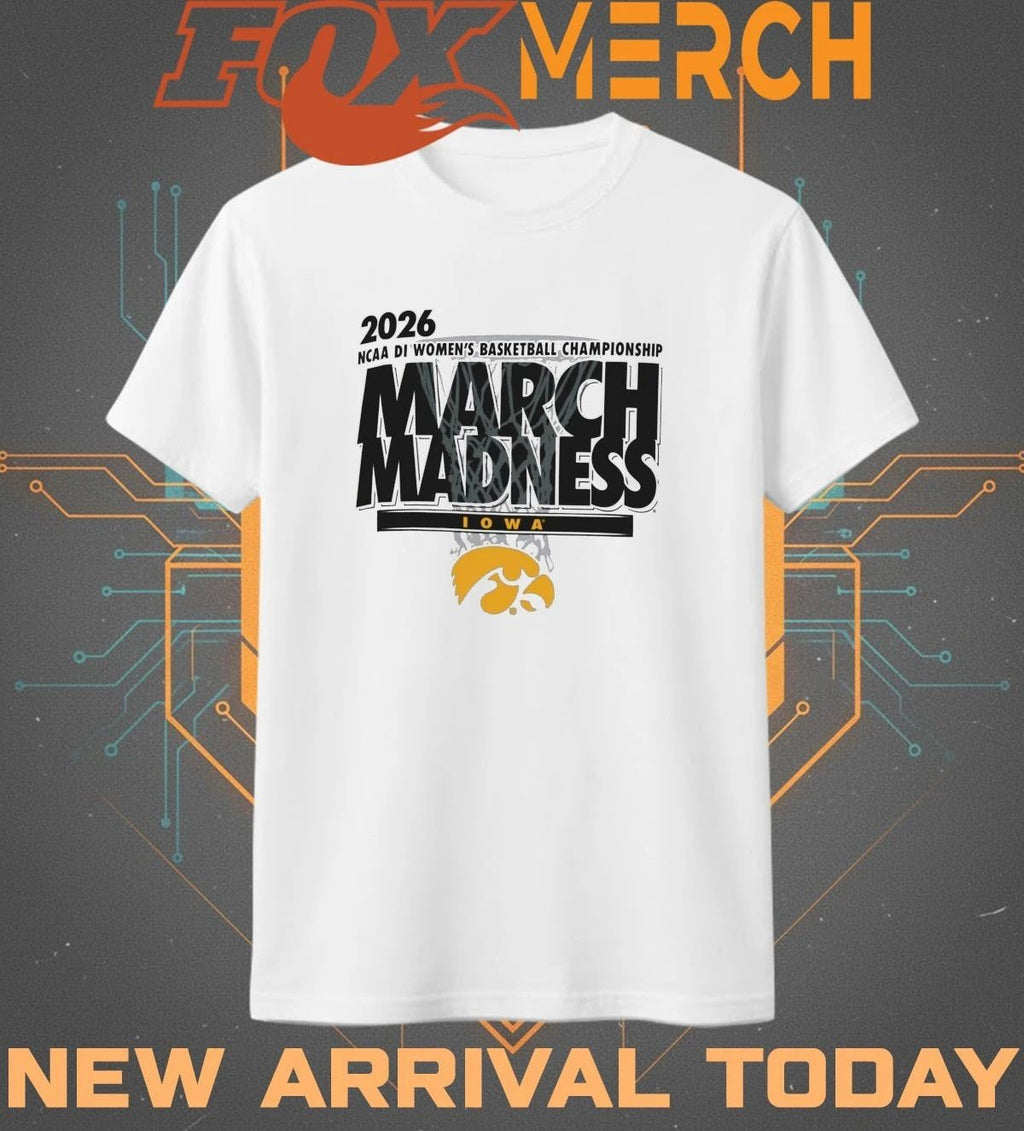 Iowa Hawkeyes 2026 NCAA DI Women’s Basketball Championship March Madness t-shirt