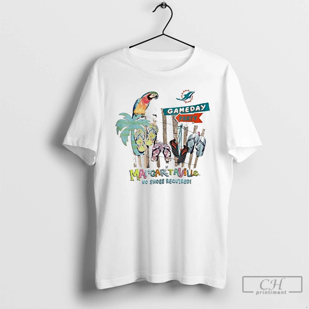 Premium Miami Dolphins Gameday Party Margaritaville No Shoes Required T Shirts