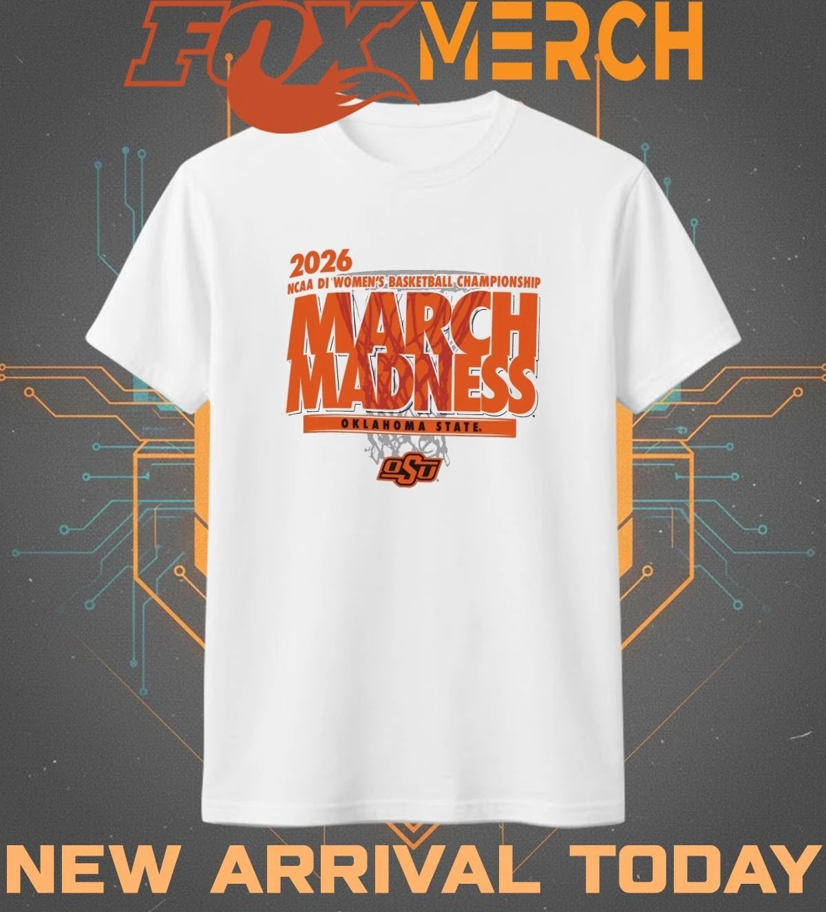 Oklahoma State Cowgirls 2026 NCAA DI Women’s Basketball Championship March Madness shirt