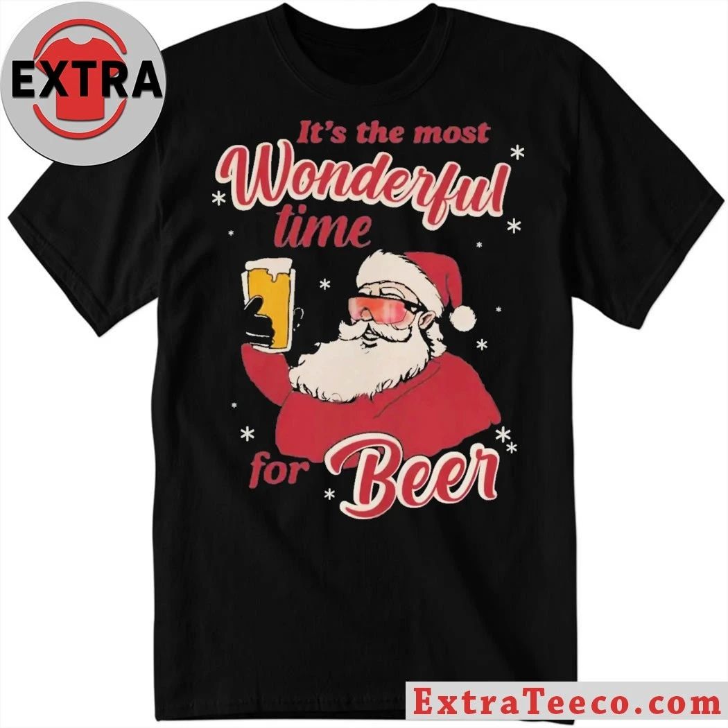 Santa Claus It’s The Most Wonderful Time For Beer Shirt