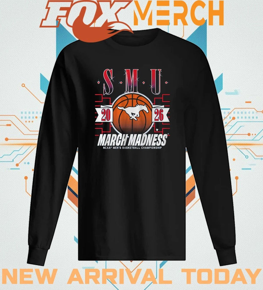 SMU Mustangs Men’s Basketball 2026 March Madness t-shirt