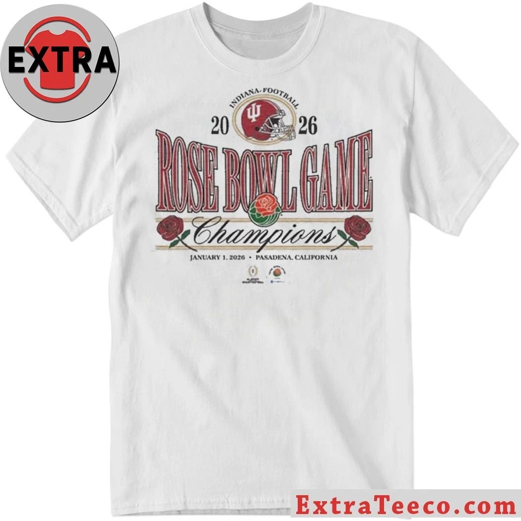 Original This t-shirt commemorates the Indiana Football team’s victory in the Rose Bowl Game on January 1, 2026, in Pasadena, California.