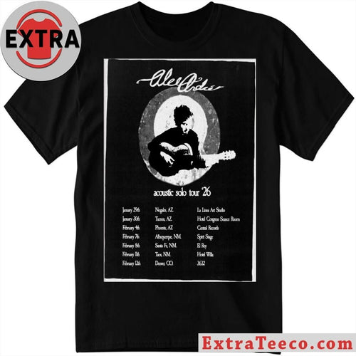 Alec André 2026 Acoustic Solo Tour Poster Shirt