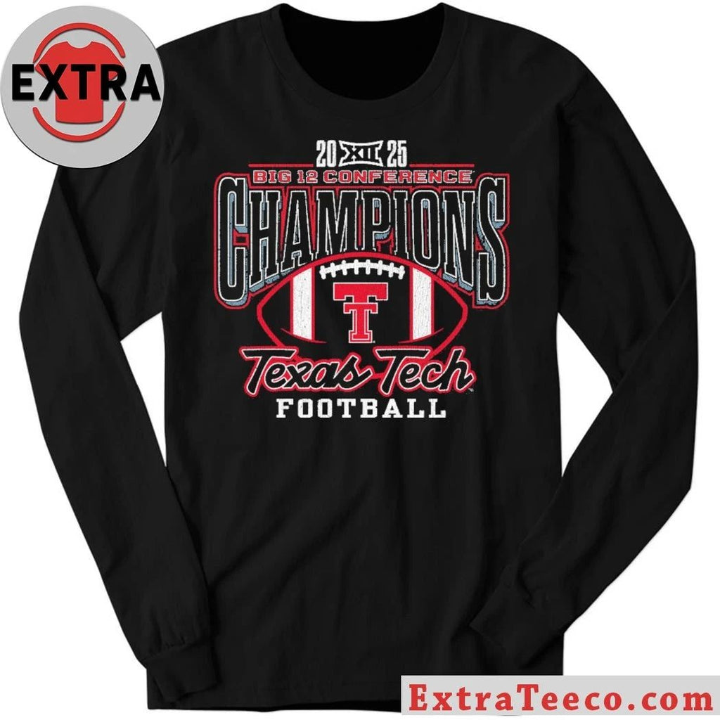 Texas Tech Red Raiders Win 2025 Big 12 Conference Football Championship Texas Tech Red Raiders Defeat BYU Cougars 34-7 Shirt