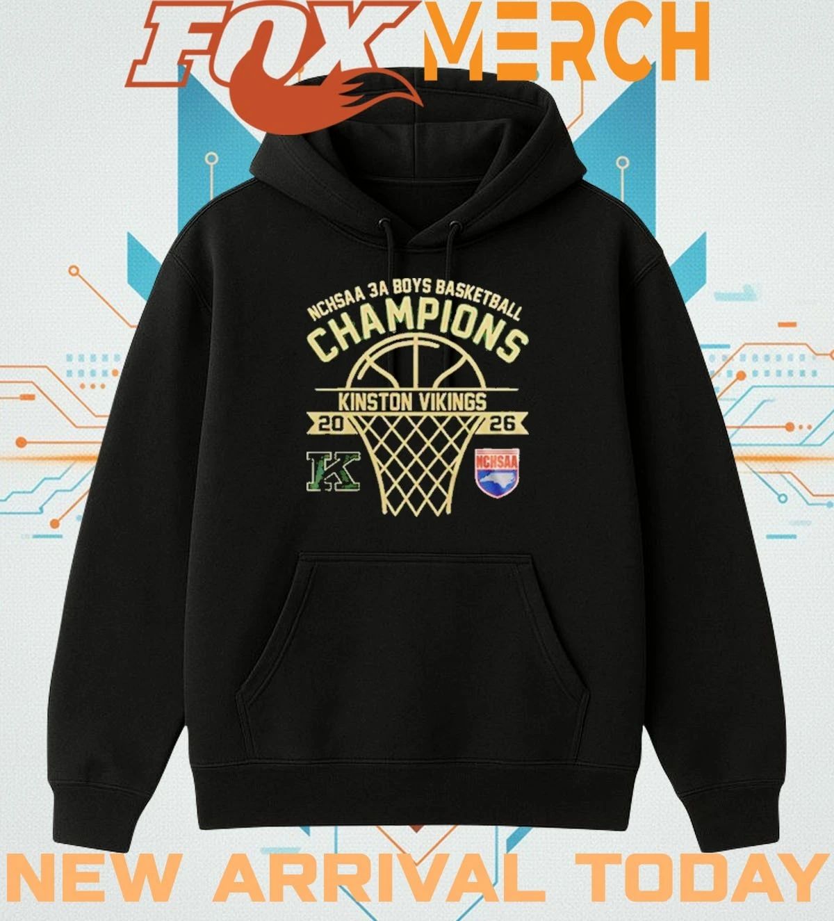 Kinston Vikings NCHSAA 3A Boys Champions 2026 t-shirt