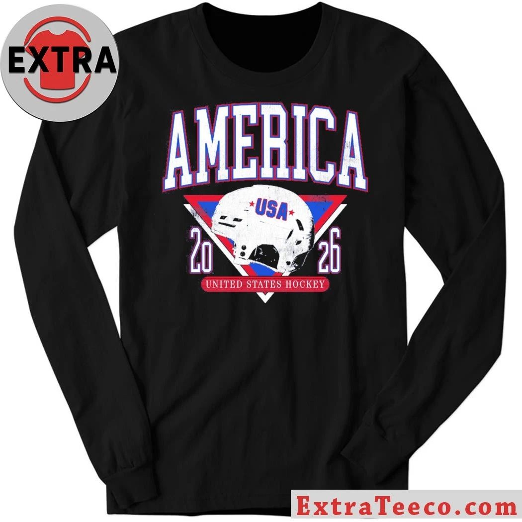 America Hockey Helmet United States Hockey Shirt