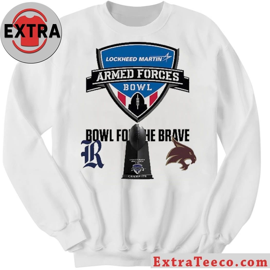LM Armed Forces Bowl Texas State Bobcats Versus Rice Owls Bowl Season College Football 2025 2026 Logo Shirt