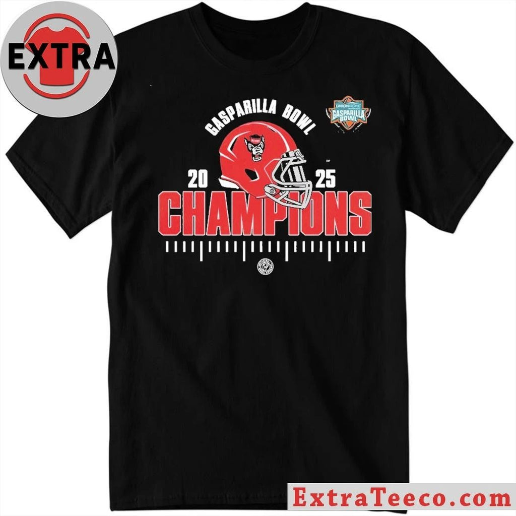 NC State Wolfpack 2025 Union Home Mortgage Gasparilla Bowl Champions NCAA Football Shirt