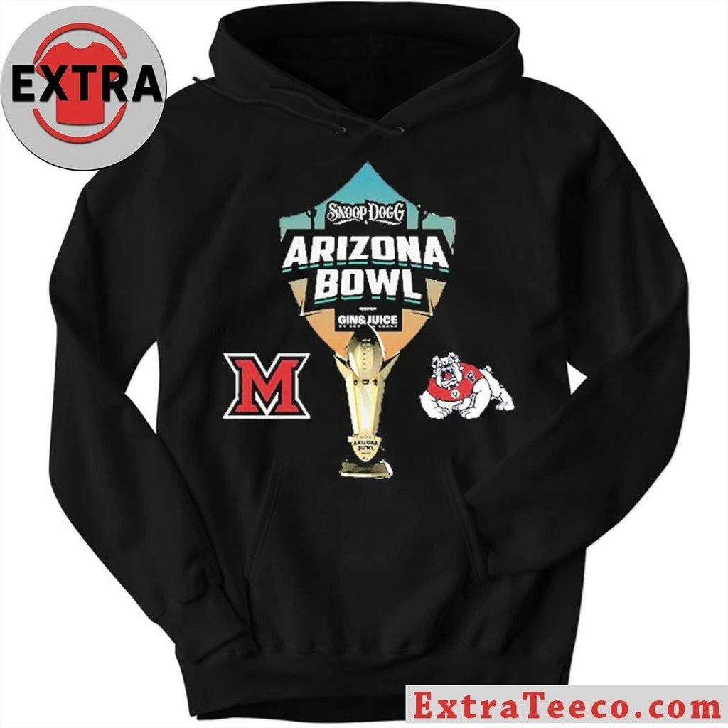 The Snoop Dogg Arizona Bowl By Gin & Juice Miami RedHawks Versus Fresno State Bulldogs Bowl Season College Football 2025 2026 Logo Shirt