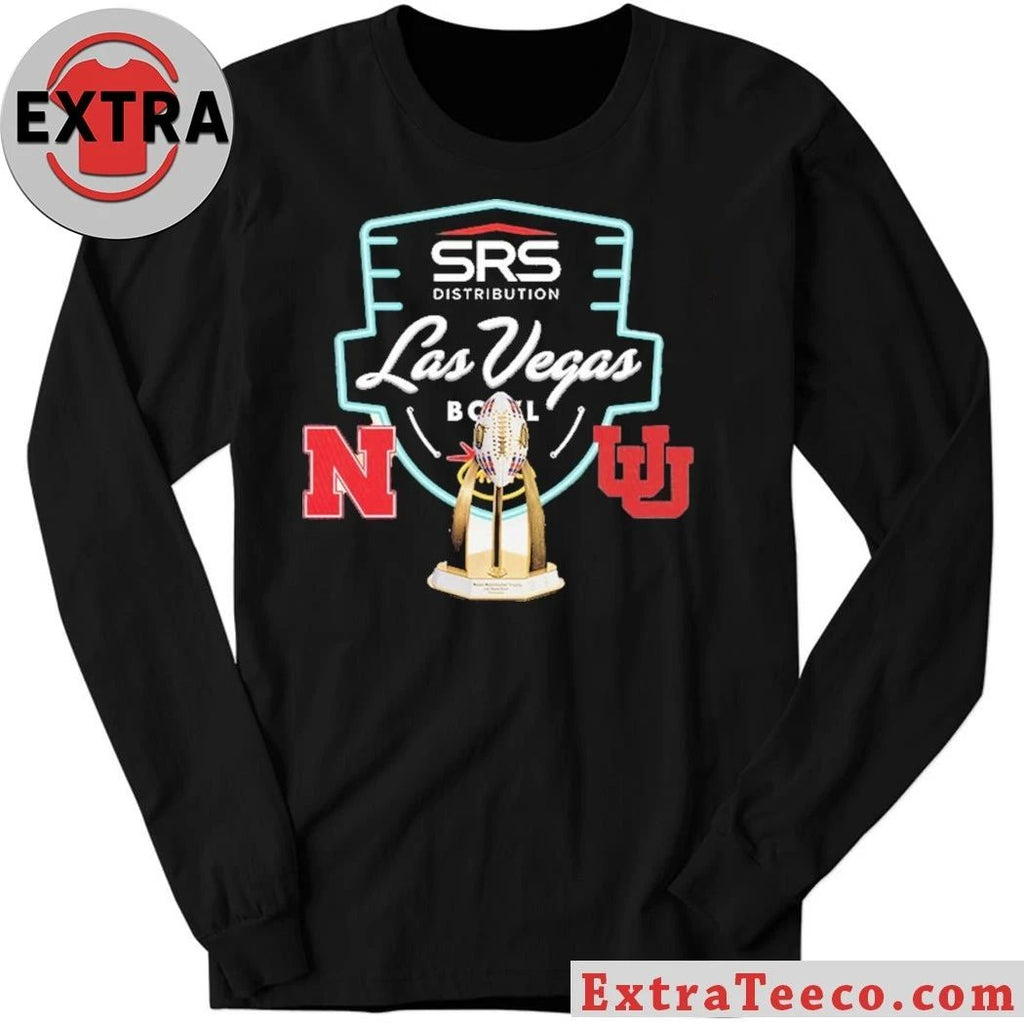 SRS Distribution Las Vegas Bowl Nebraska Cornhuskers Versus Utah Utes Bowl Season College Football 2025 2026 Logo Shirt