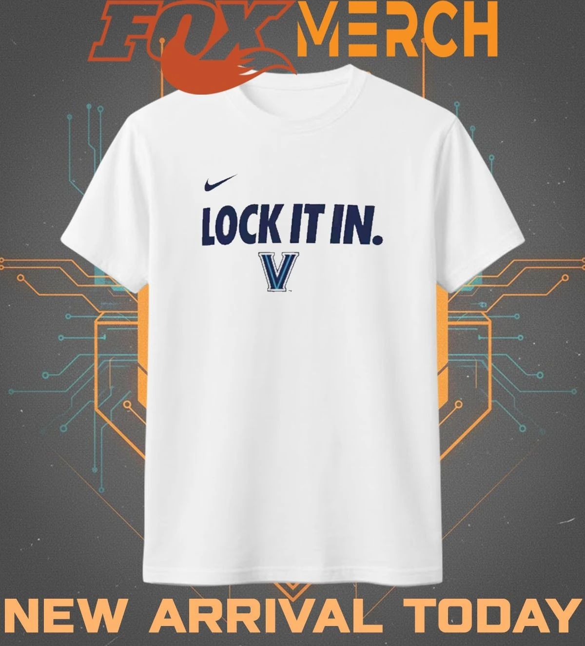 Villanova Wildcats Lock It In 2026 On-Court Bench Legend Dri-FIT t-shirt