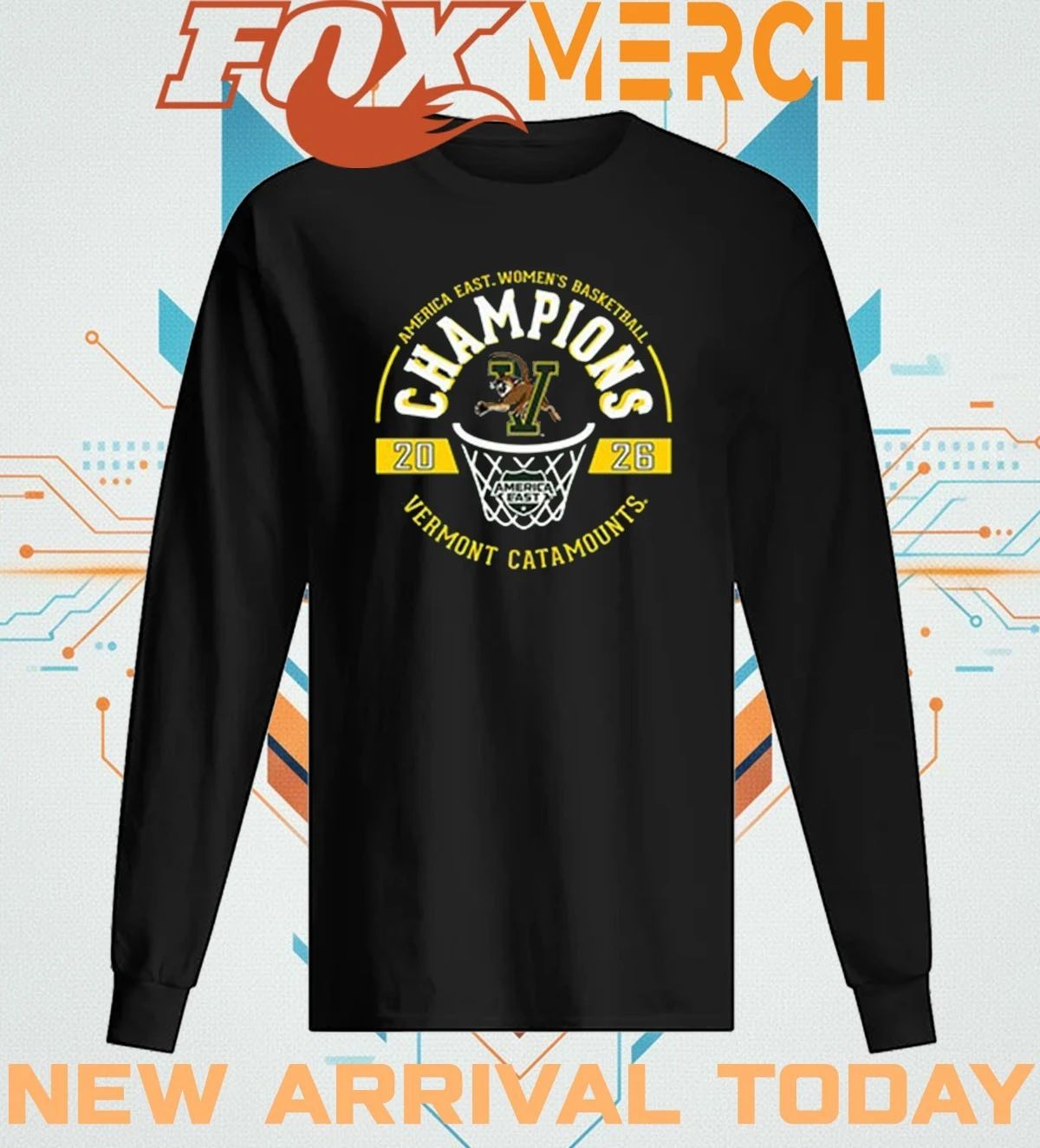 Vermont Catamounts 2026 America East Women’s Basketball Champions t-shirt