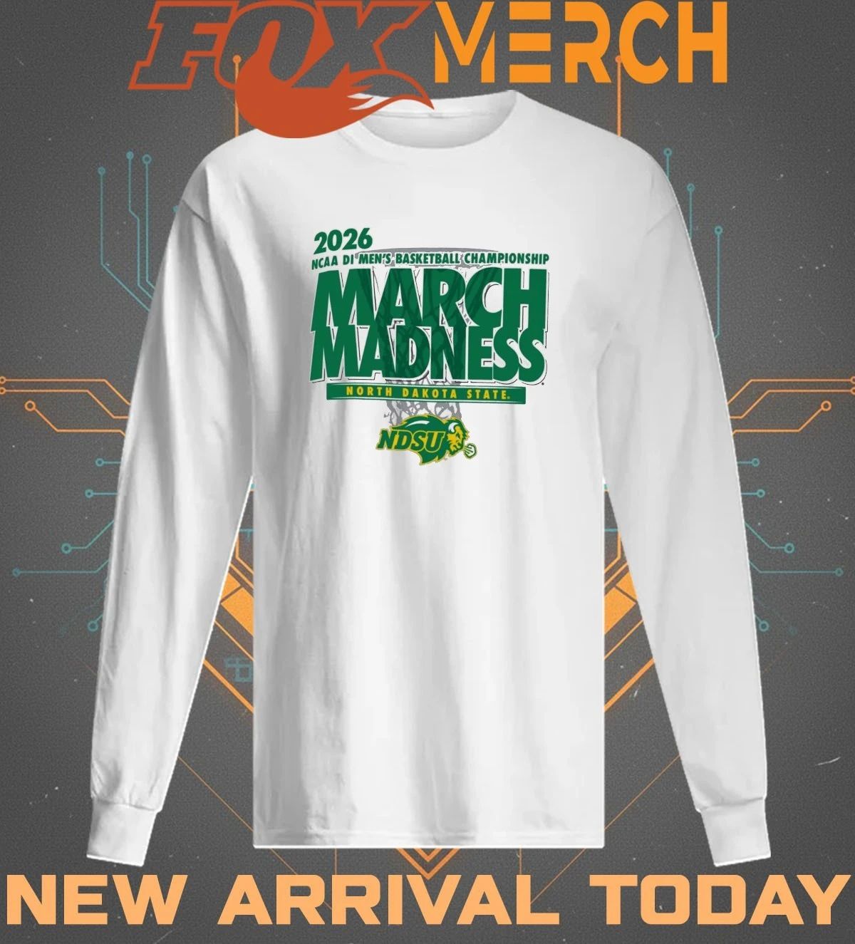 North Dakota State Bison 2026 NCAA DI Men’s Basketball Championship March Madness shirt