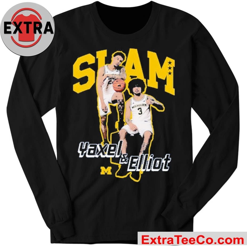 SLAM Yaxel Lendeborg & Elliot Cadeau Remix Heavy Michigan Shirt