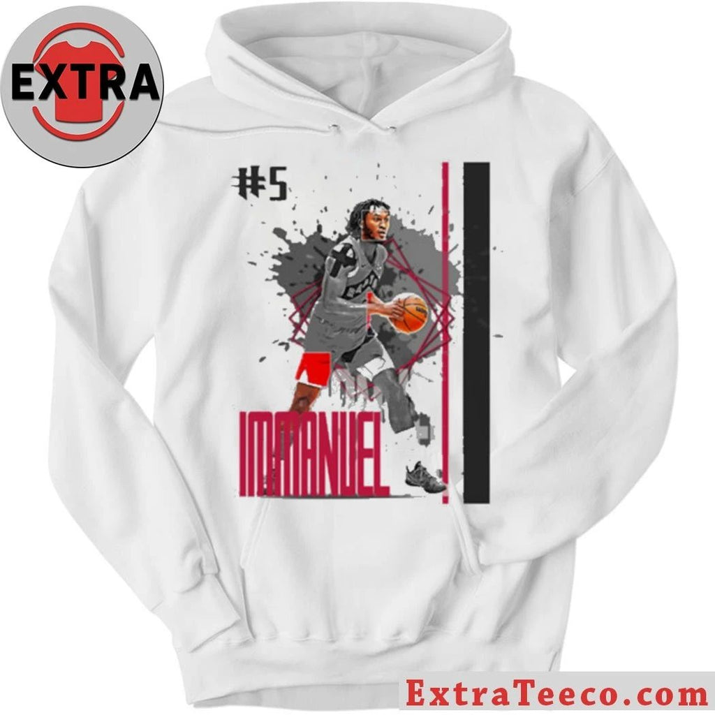 Number 5 Immanuel Quickley basketball Player Raptors T-Shirt