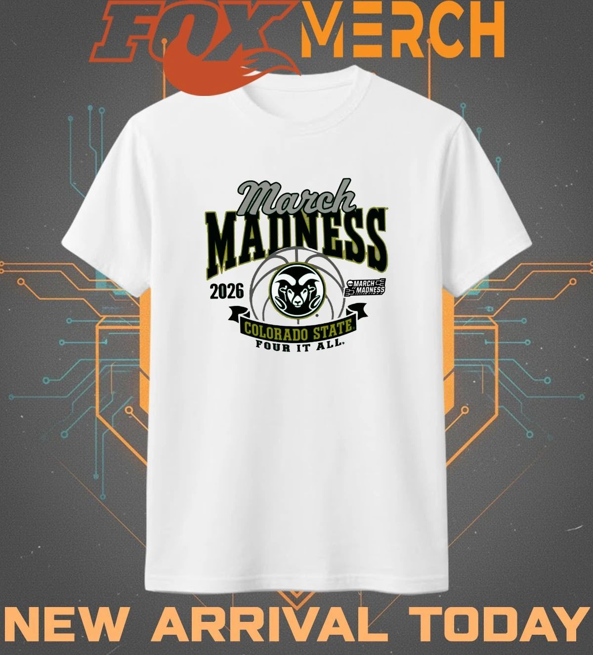 Colorado State Rams Women’s Basketball 2026 March Madness Bound t-shirt