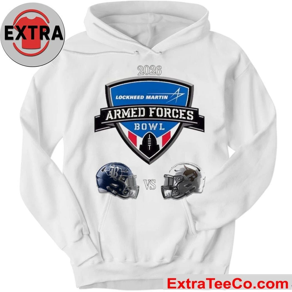 The upcoming Lockheed Martin Armed Forces Bowl 2026 game will be between the Rice Owls and the Texas State Bobcats Helmet Shirt